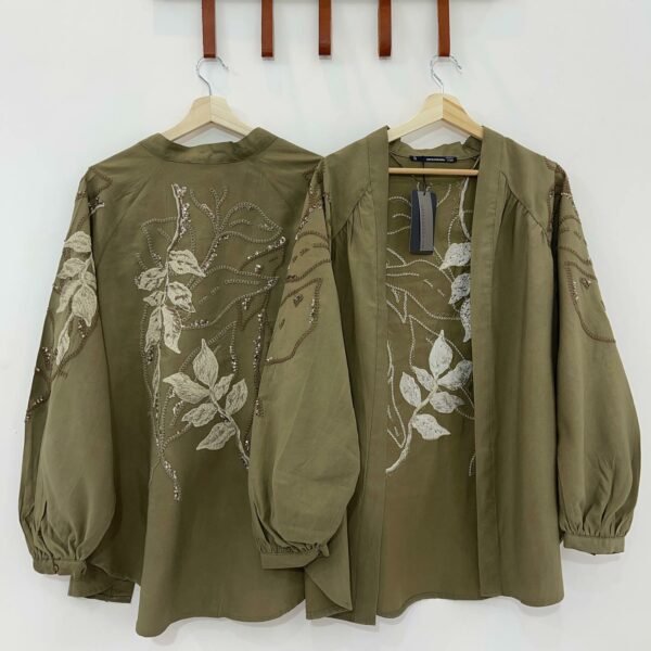 شومیز گلدوزی شده برند اورفئو