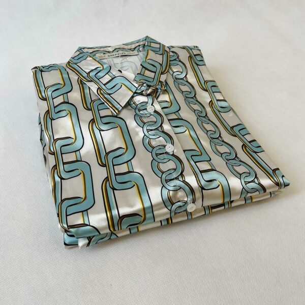 شومیز ساتن ترک