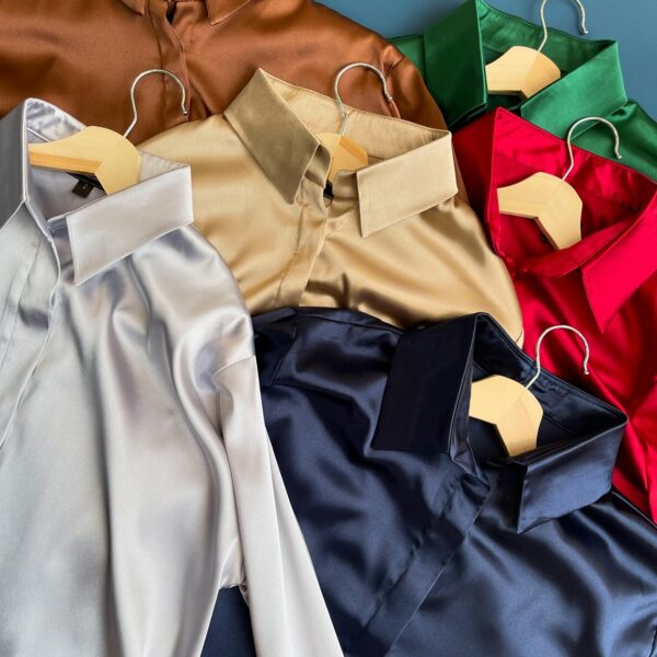 شومیز ساتن رنگین کمان